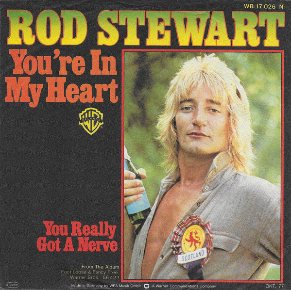 ロット・スチュワート直筆サイン入り2Lサイズ写真…Rod Stewart